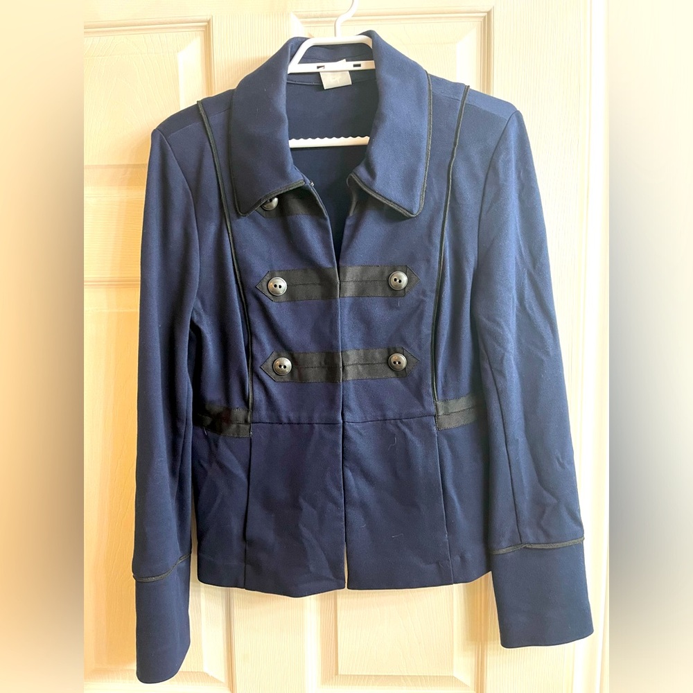 CABI Vintage style Military Double-Breasted Jacket size M